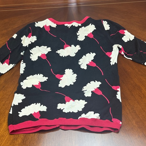 Moschino Cheap and Chic Collection Women's carnation intarsia Cardigan Sweater S - Picture 8 of 14